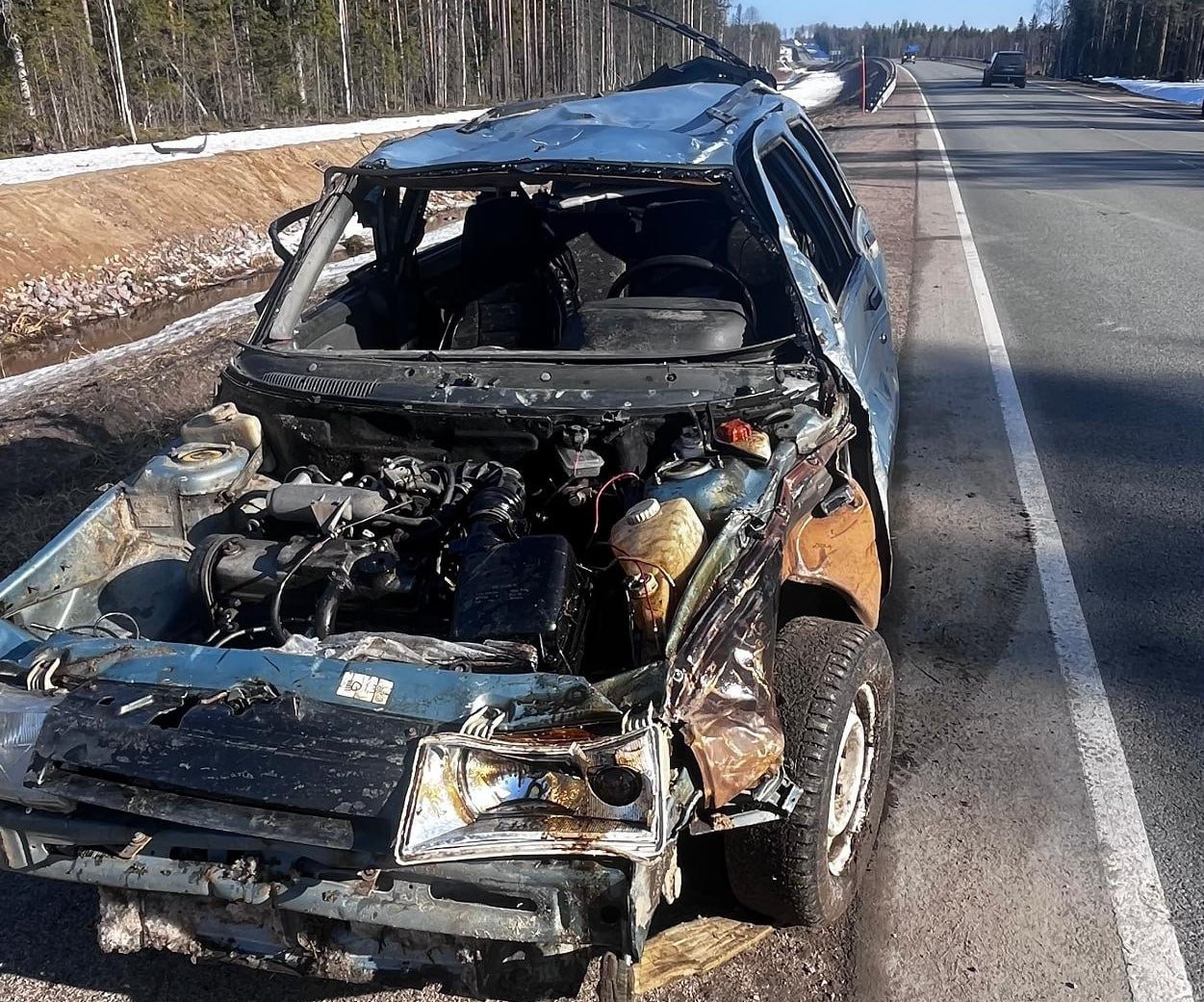 Жесткое ДТП произошло вчера утром на 457 км федеральной автодороги А-121 в Пряжинском районе Жесткое ДТП произошло вчера утром на 457 км федеральной автодороги А-121 в Пряжинском районе