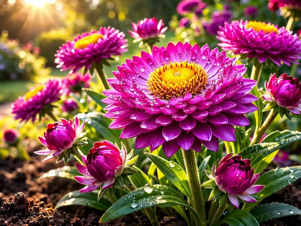 Пурпурное чудо: как вырастить бессмертник, который радует до морозов