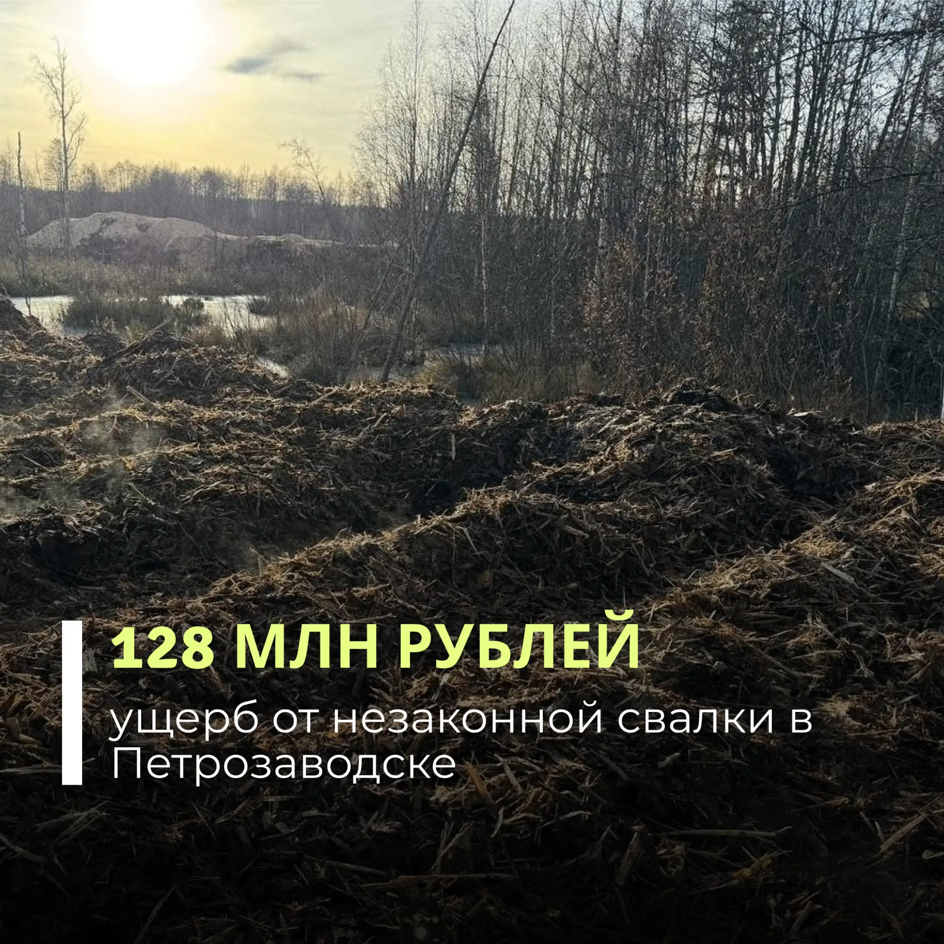 Инспекторы Балтийско-Арктического межрегионального управления Росприроднадзора провели выездное обследование земельных участков в микрорайоне Соломенное в Петрозаводске и обнаружили там стихийную свалку