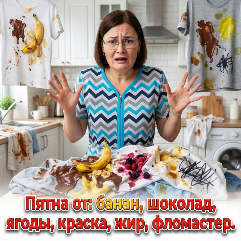 Секреты борьбы с пятнами на одежде