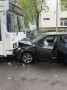 Вечером 26 мая в Петрозаводске на пересечении улиц Куйбышева и Титова легковой автомобиль выехал на встречную полосу и столкнулся с троллейбусом, следовавшим по маршруту № 7