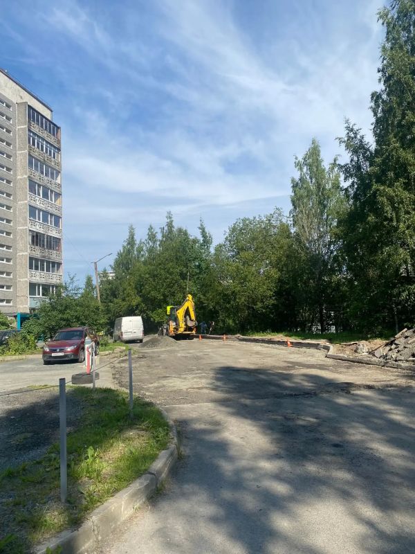 В петрозаводском районе Кукковка идет ремонт внутриквартальных проездов В петрозаводском районе Кукковка идет ремонт внутриквартальных проездов