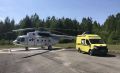 Около 100 полетов выполнил вертолет санавиации в Республике Карелия с начала года