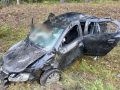 Не справился с управлением и перевернулся